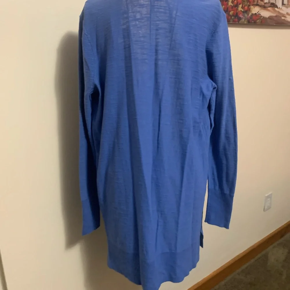 LOFT Blue Knit Sweater - Picture 4 of 4